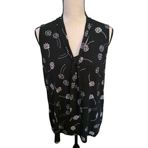 Women's Banana Republic Sleeveless Blouse Size Medium Black